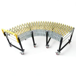 Expandable Roller Conveyor HayWHNKN Adjustable Length Stainless Steel-0